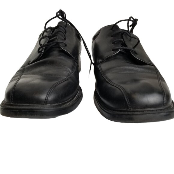 Nunn Bush Black Leather Derby 105 Medium ComfortGel Professional